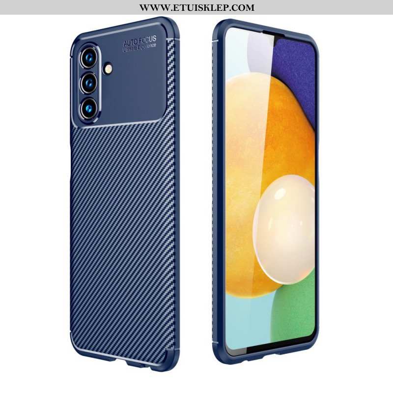 Etui do Samsung Galaxy A13 5G / A04s Elastyczna Tekstura Włókna Węglowego